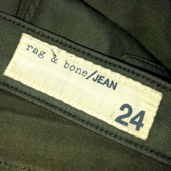 Rag & Bone Skinny Jeans in Distressed Fatigue Army Green Size 24 - Picture 11 of 12